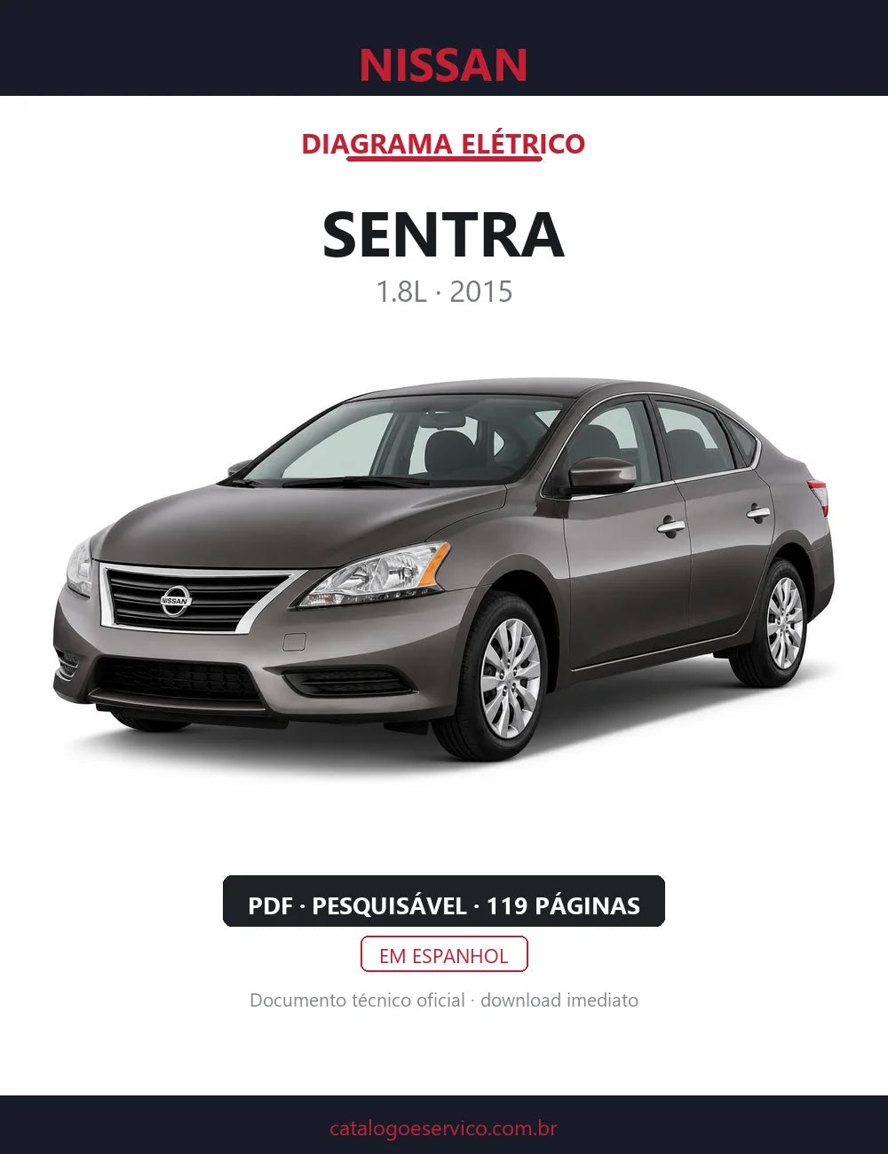 Diagrama Elétrico Nissan Sentra — capa