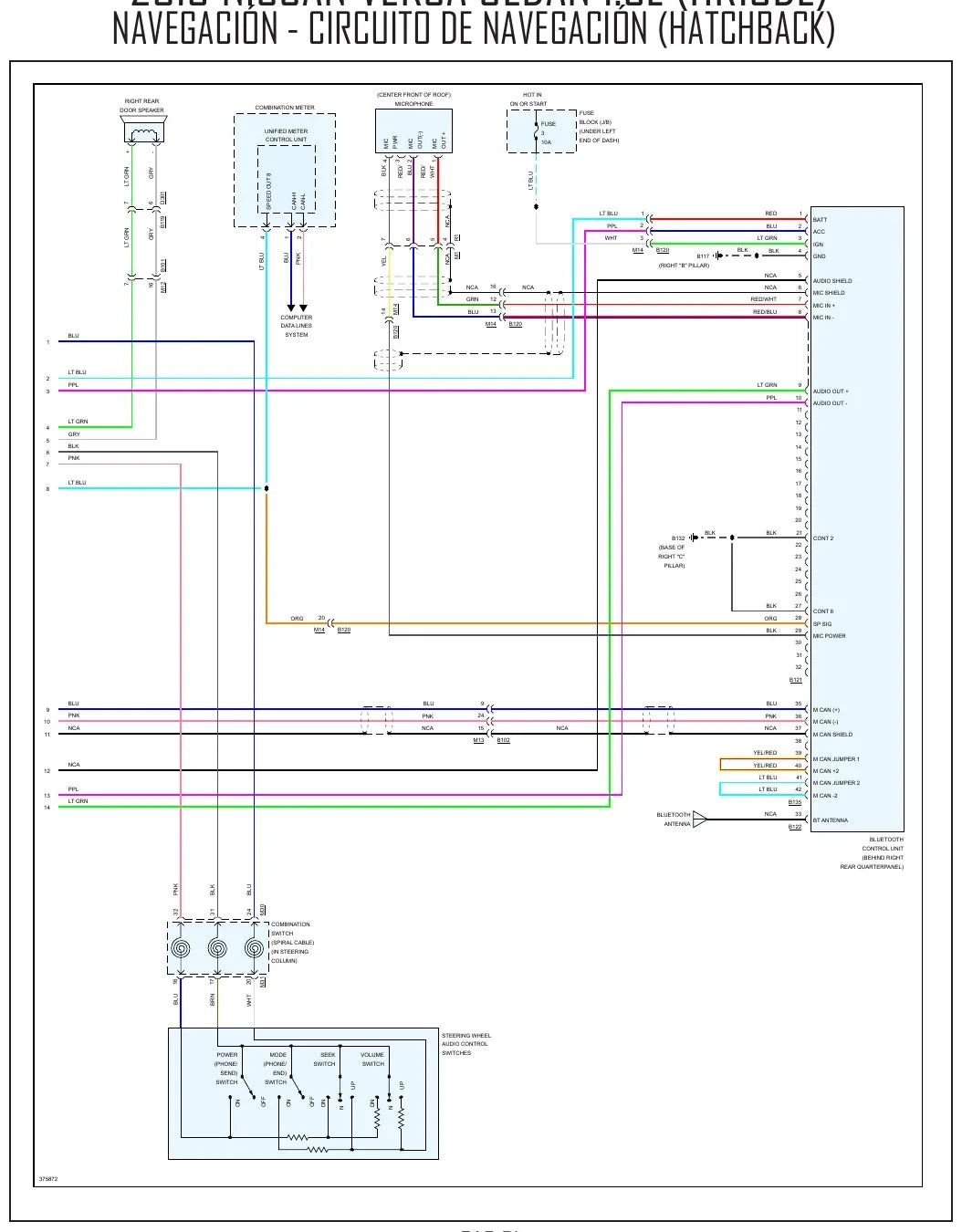 Diagrama Elétrico Nissan Versa — prancha de circuito 3