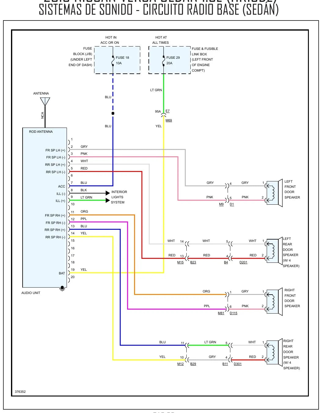 Diagrama Elétrico Nissan Versa — prancha de circuito 4