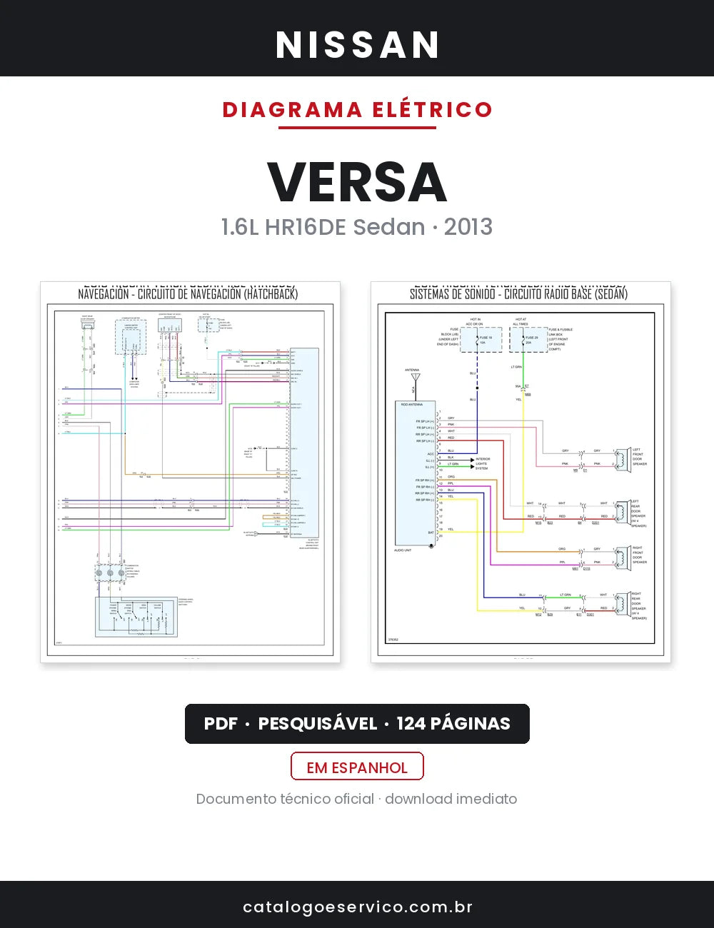 Diagrama Elétrico Nissan Versa — capa