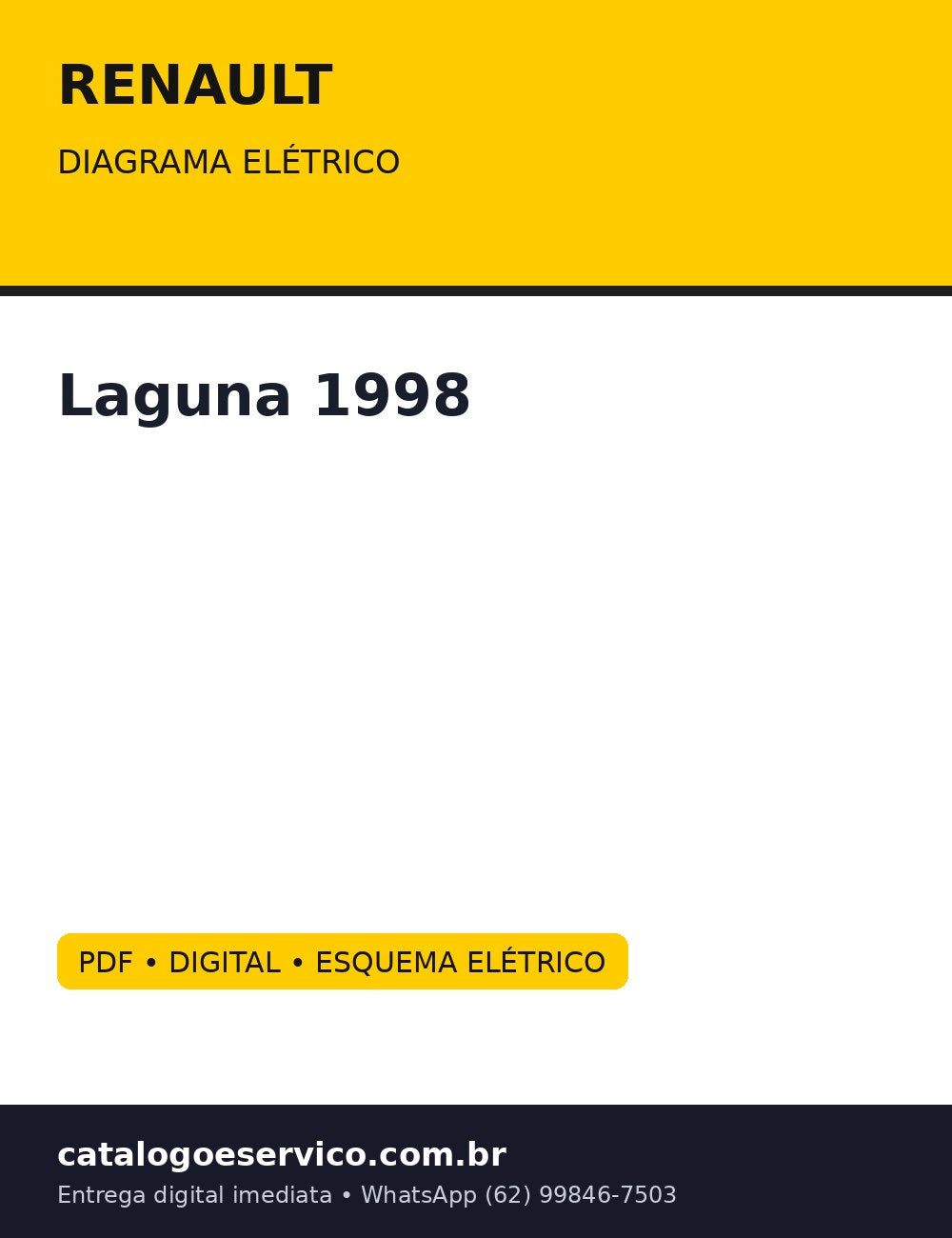 Diagrama Elétrico Renault Laguna 1998 — Diagramas de fiacao oficiais com ABS