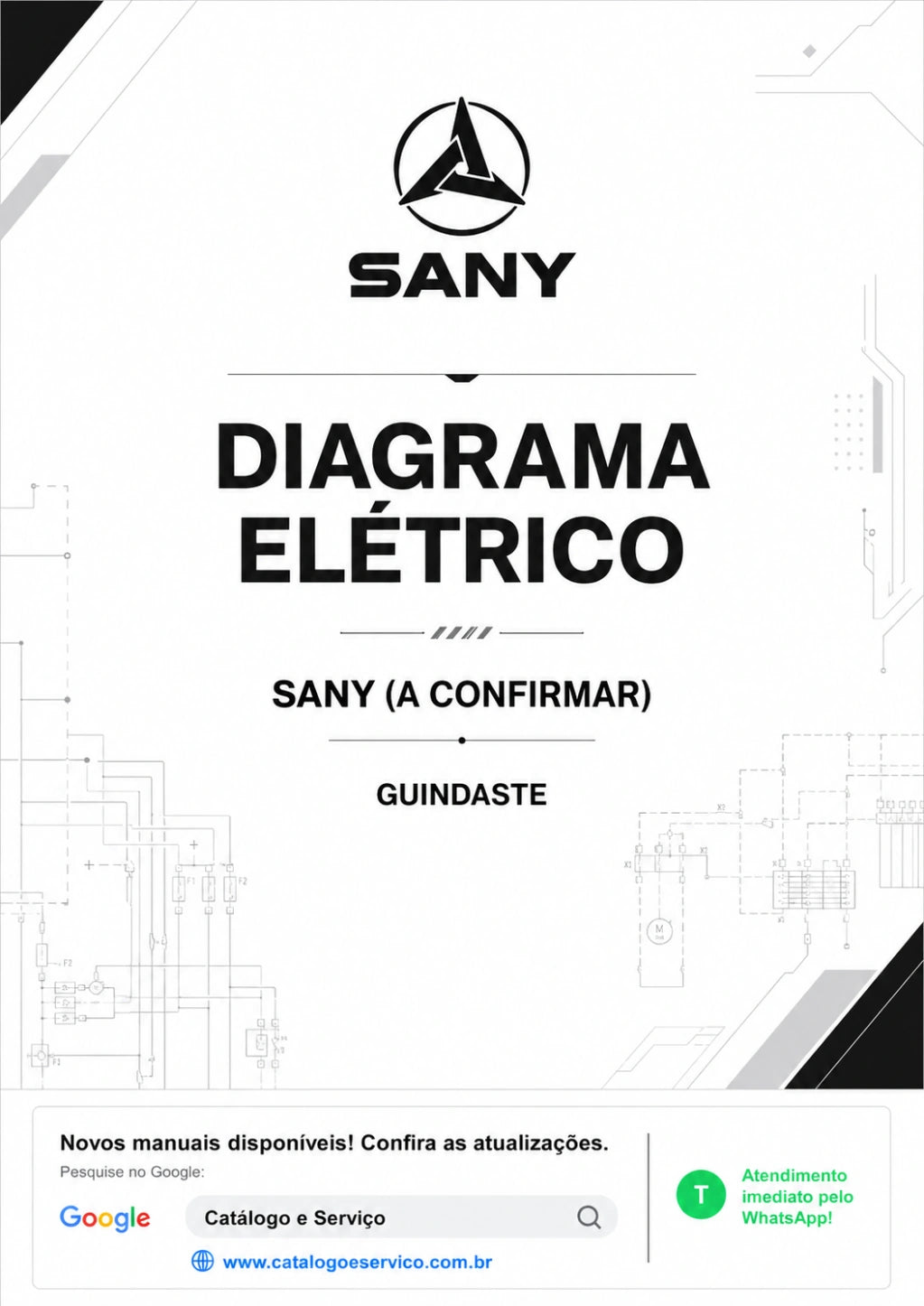 Diagrama Elétrico Sany (a confirmar) - Guindaste