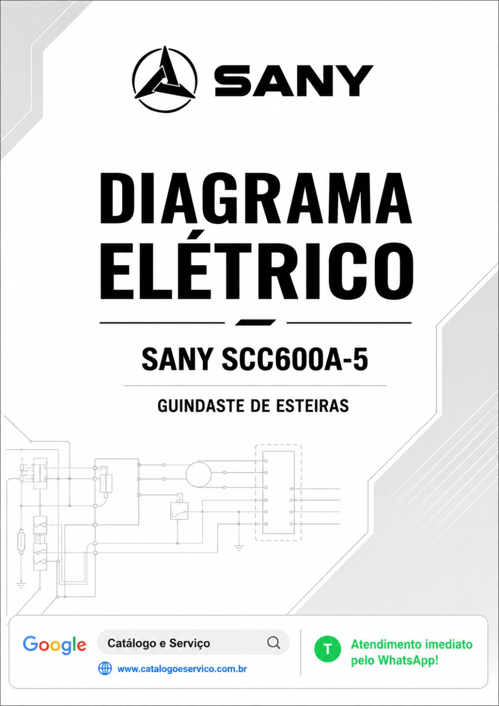 Diagrama Elétrico Sany SCC600A-5 - Guindaste de Esteiras