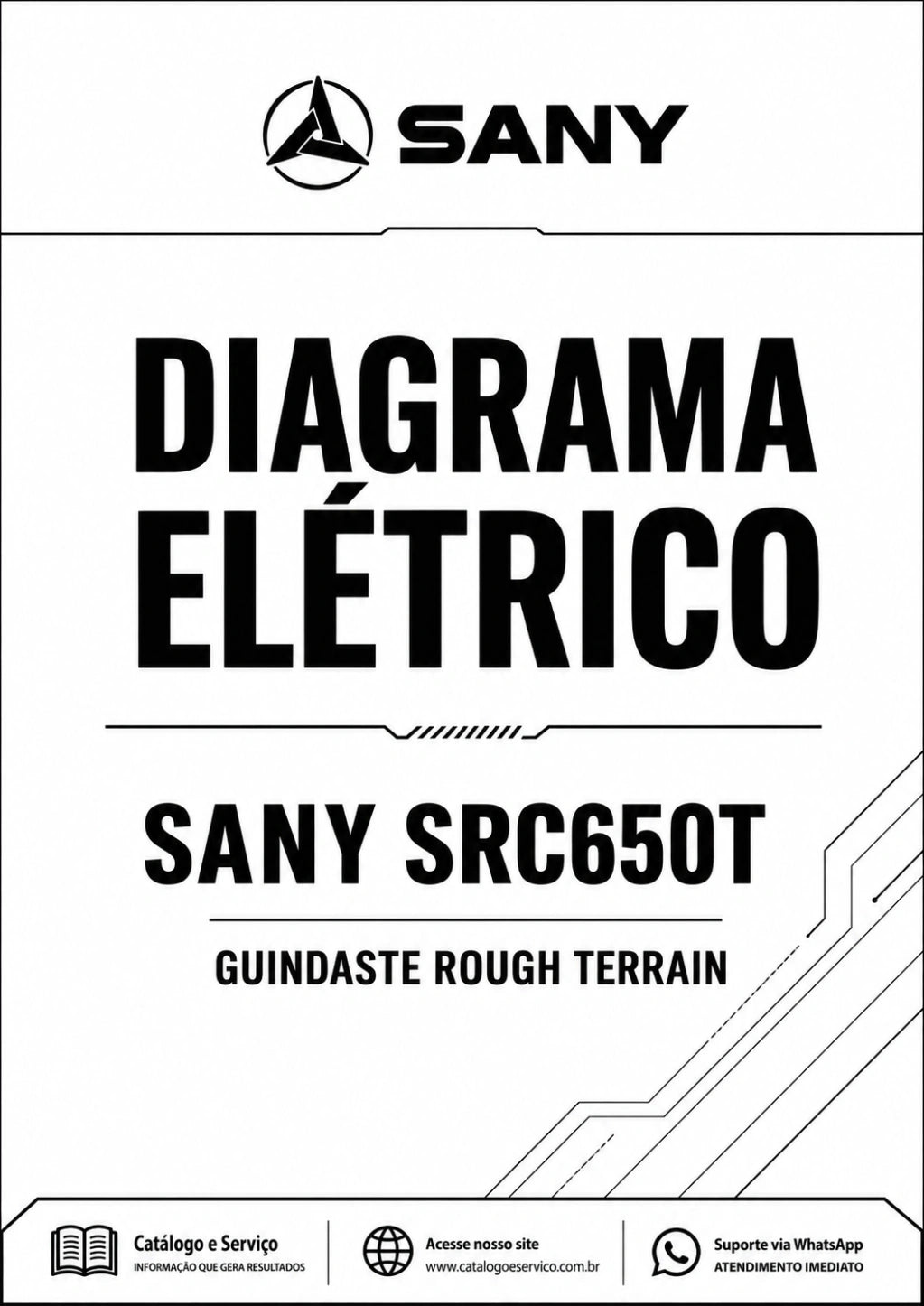 Diagrama Elétrico Sany SRC650T - Guindaste Rough Terrain