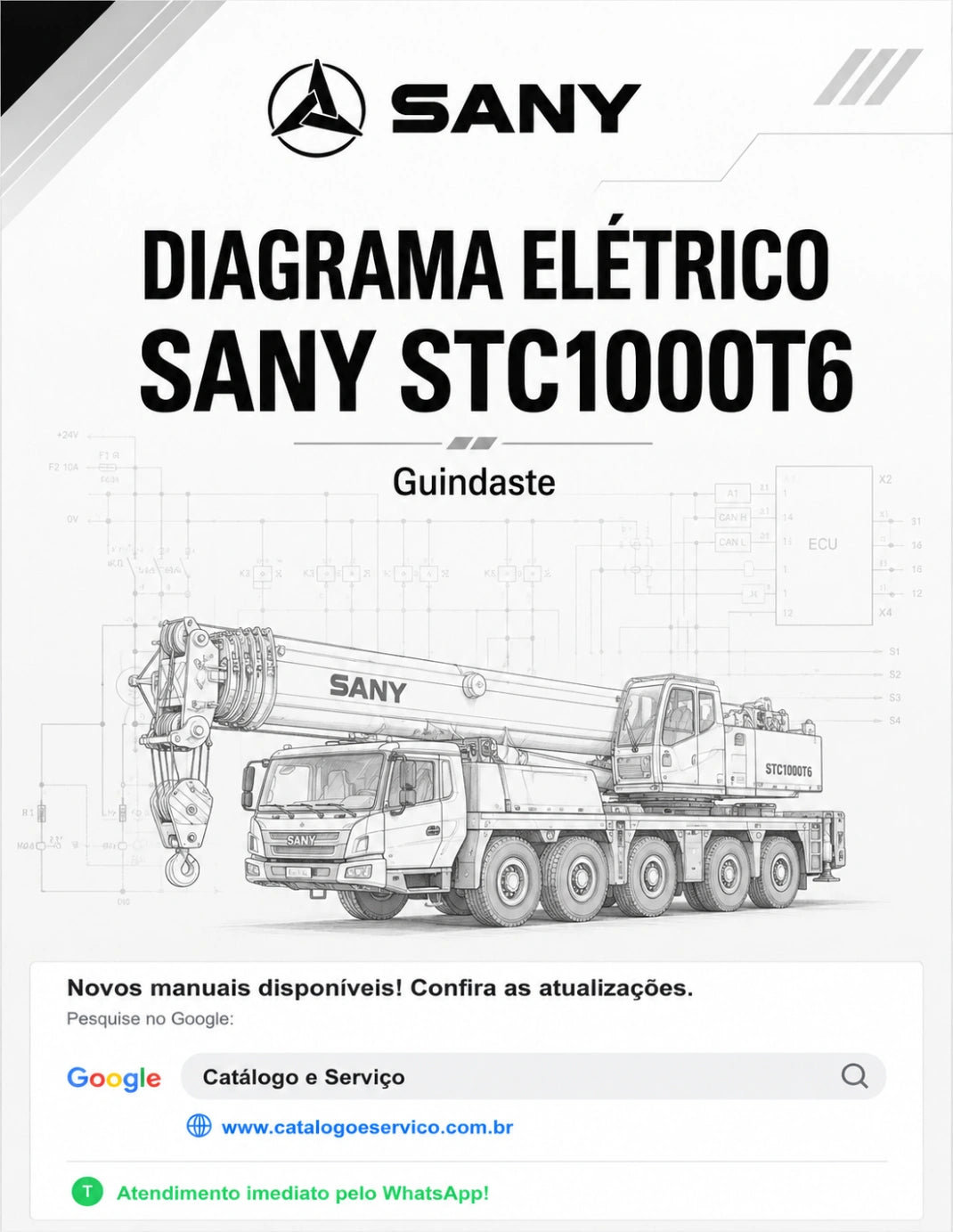 Diagrama Elétrico Sany STC1000T6 - Guindaste sobre Caminhão