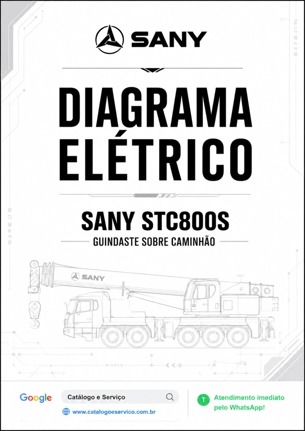 Diagrama Elétrico Sany STC800S - Guindaste sobre Caminhão