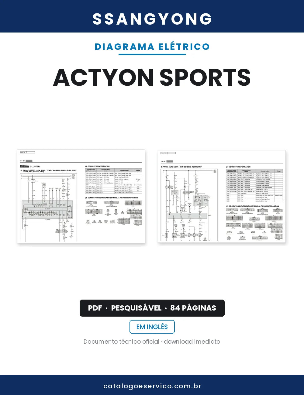 Diagrama Elétrico SsangYong Actyon Sports — capa