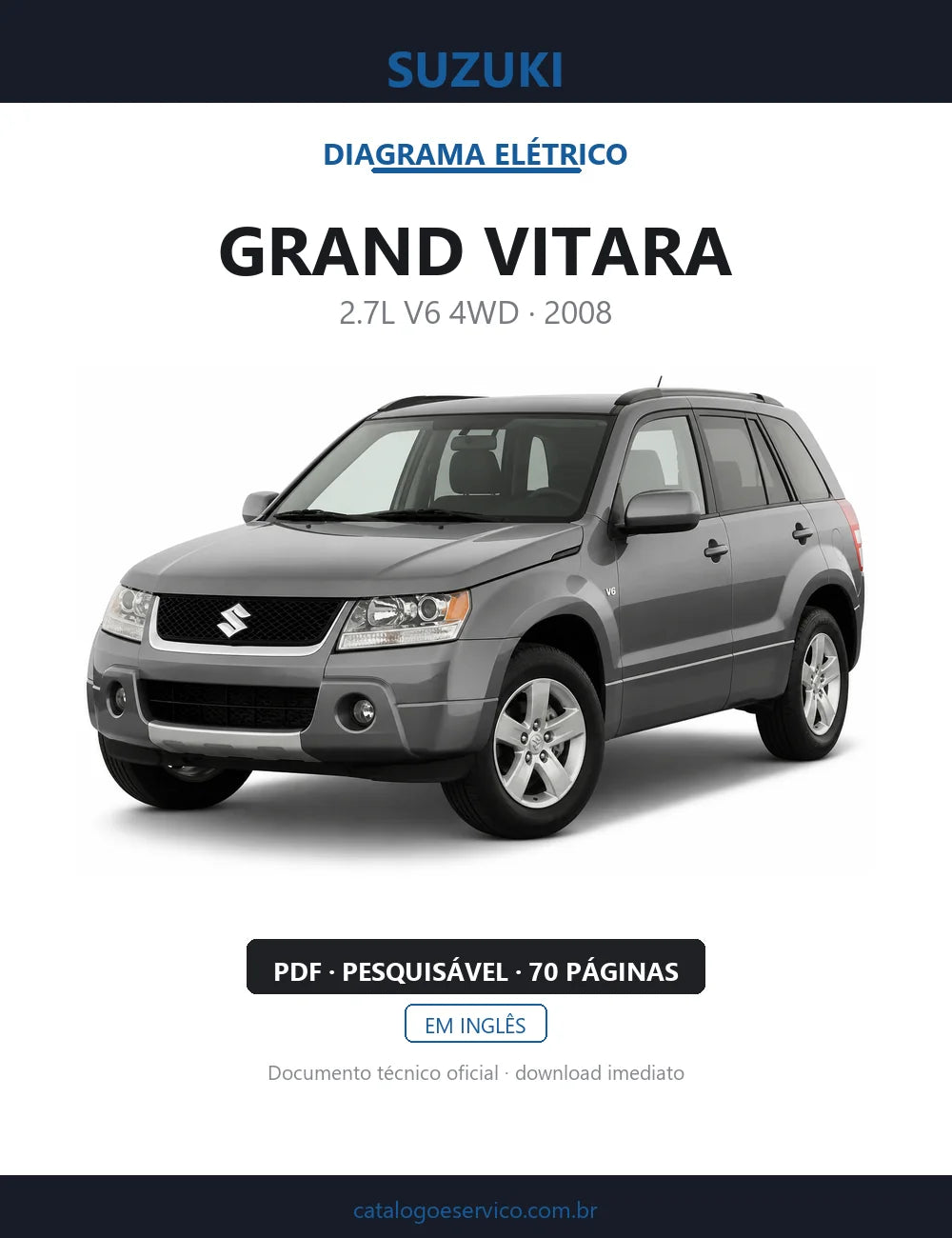 Diagrama Elétrico Suzuki Grand Vitara — capa