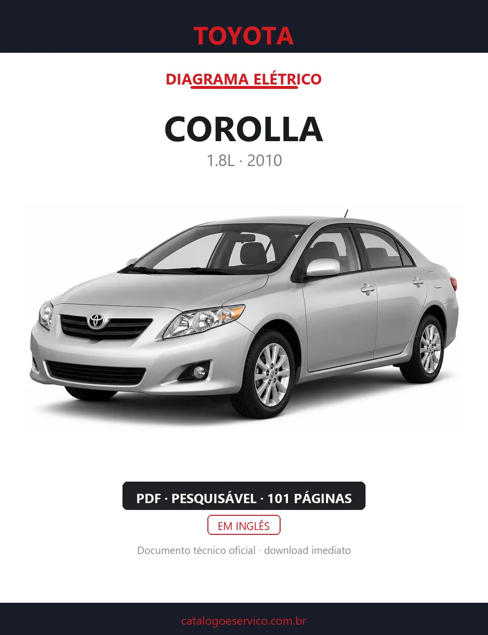Diagrama Elétrico Toyota Corolla — capa
