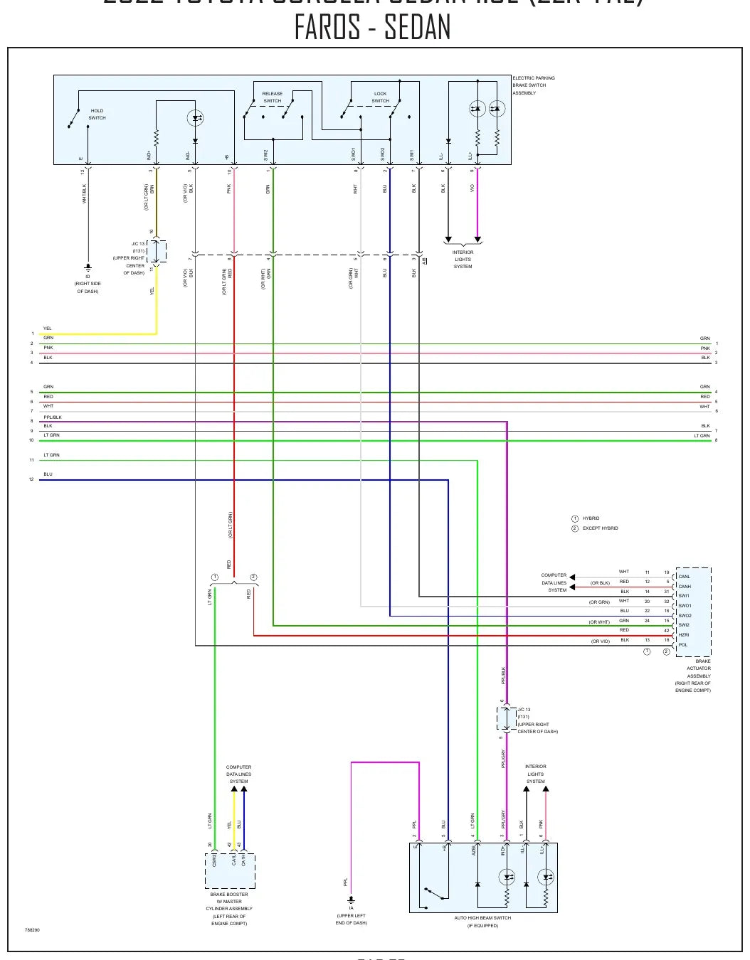 Diagrama Elétrico Toyota Corolla — prancha de circuito 3