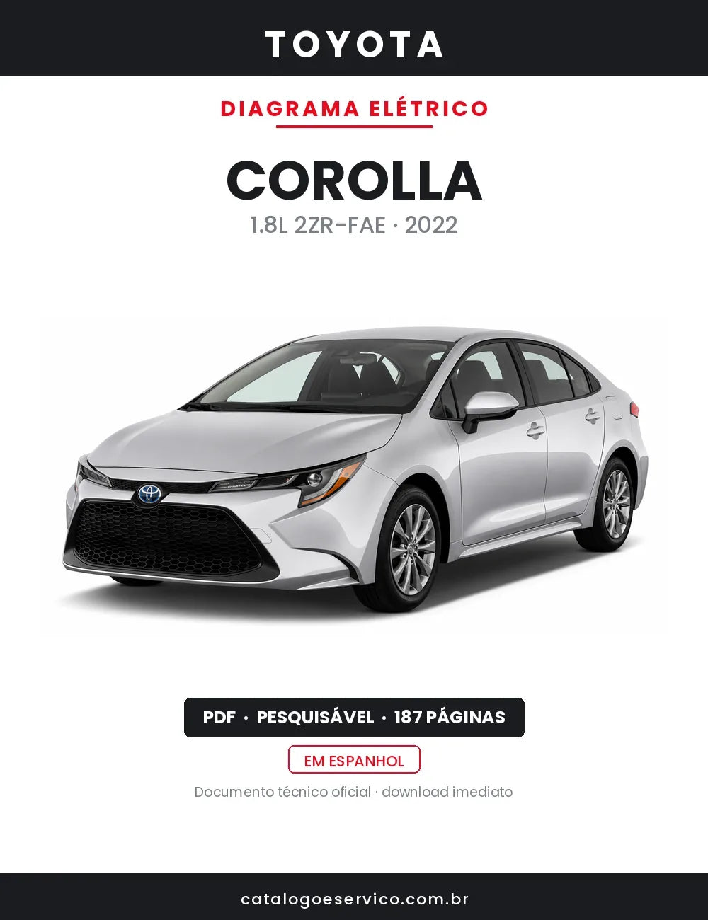 Diagrama Elétrico Toyota Corolla — capa