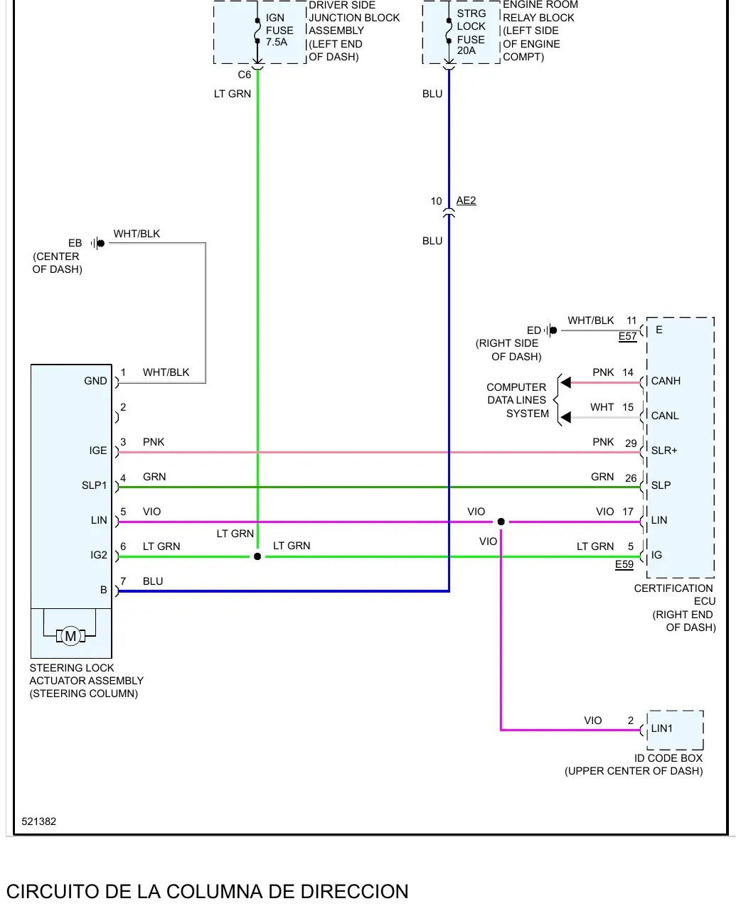 Diagrama Elétrico Toyota Corolla — prancha de circuito 3