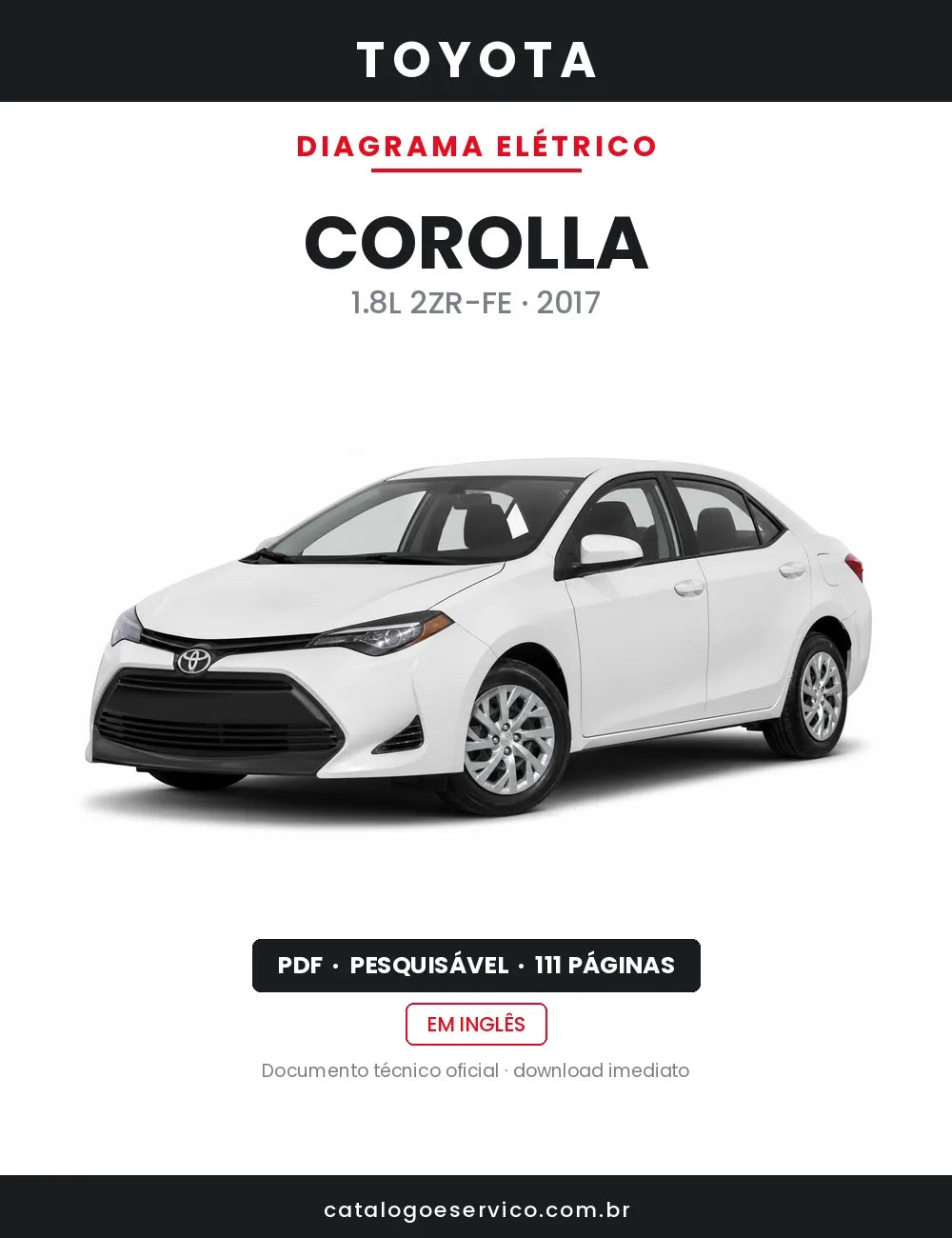 Diagrama Elétrico Toyota Corolla — capa