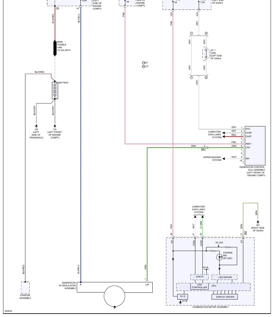 Diagrama Elétrico Toyota Corolla — prancha de circuito 2