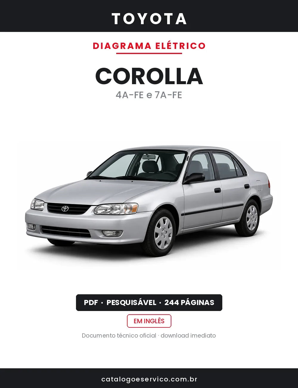 Diagrama Elétrico Toyota Corolla — capa
