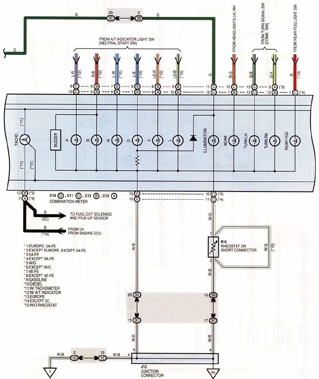 Diagrama Elétrico Toyota Corolla — prancha de circuito 3