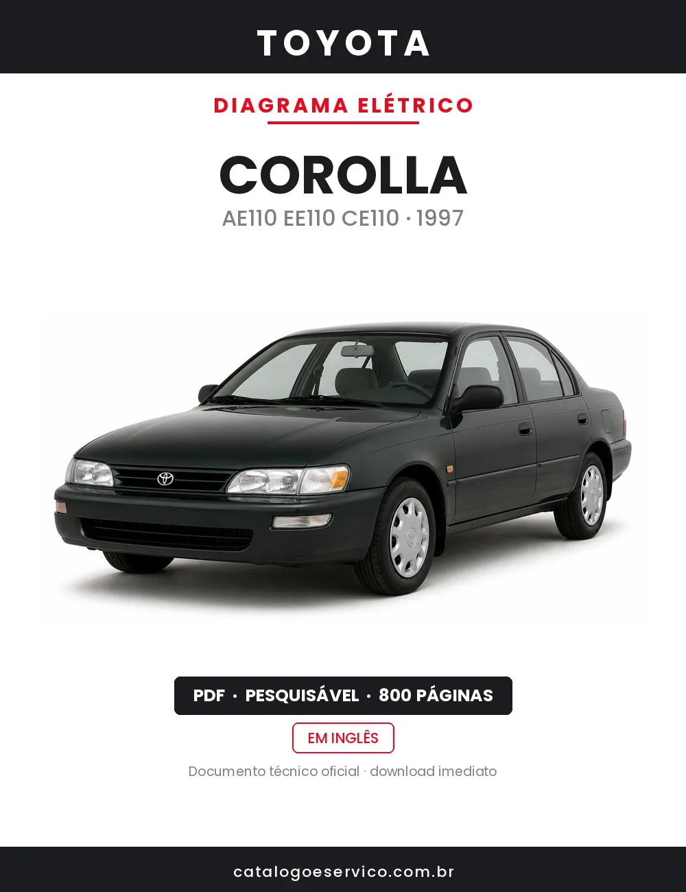Diagrama Elétrico Toyota Corolla — capa