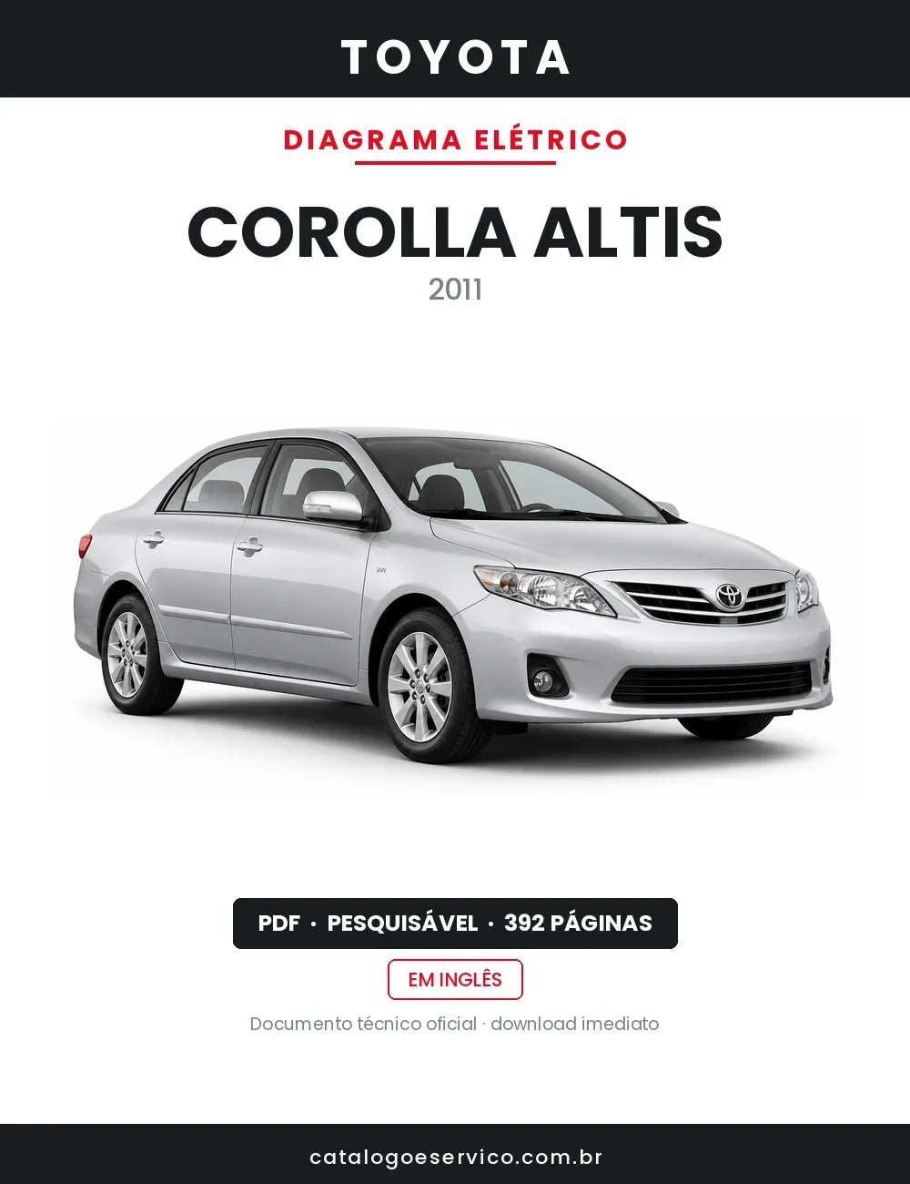 Diagrama Elétrico Toyota Corolla Altis — capa