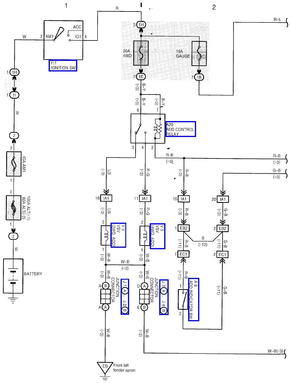 Diagrama Elétrico Toyota Hilux — prancha de circuito 4