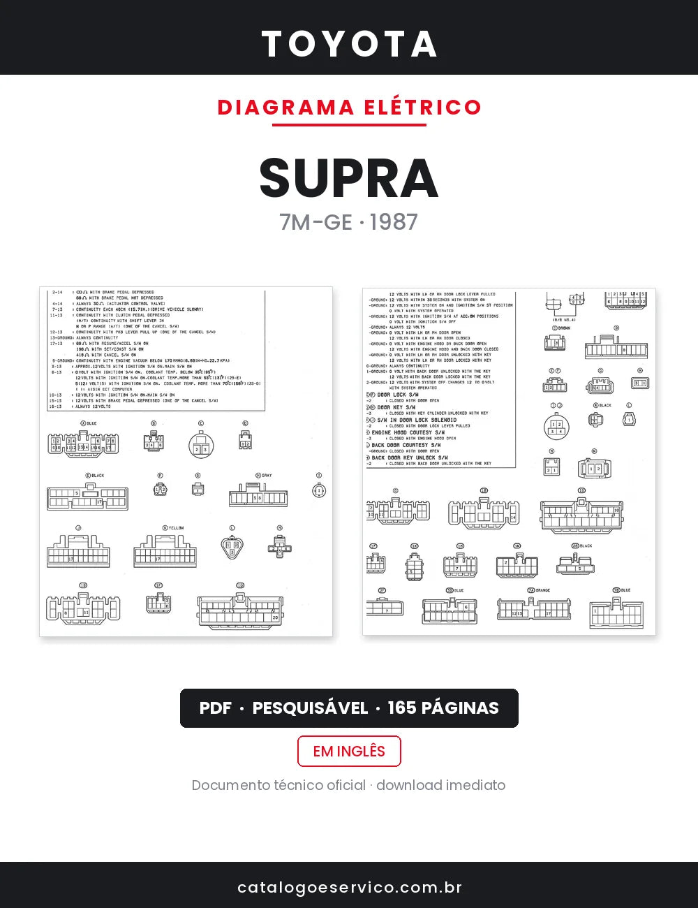 Diagrama Elétrico Toyota Supra — capa