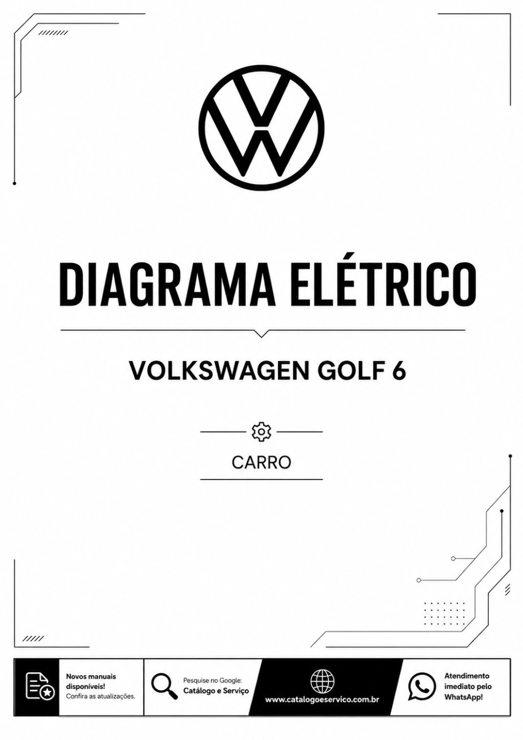 Diagrama Elétrico Volkswagen Golf 6 - Carro