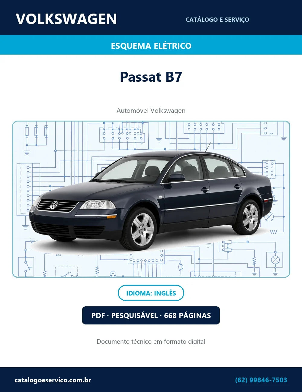 Diagrama Elétrico Volkswagen Passat B7 - Carro