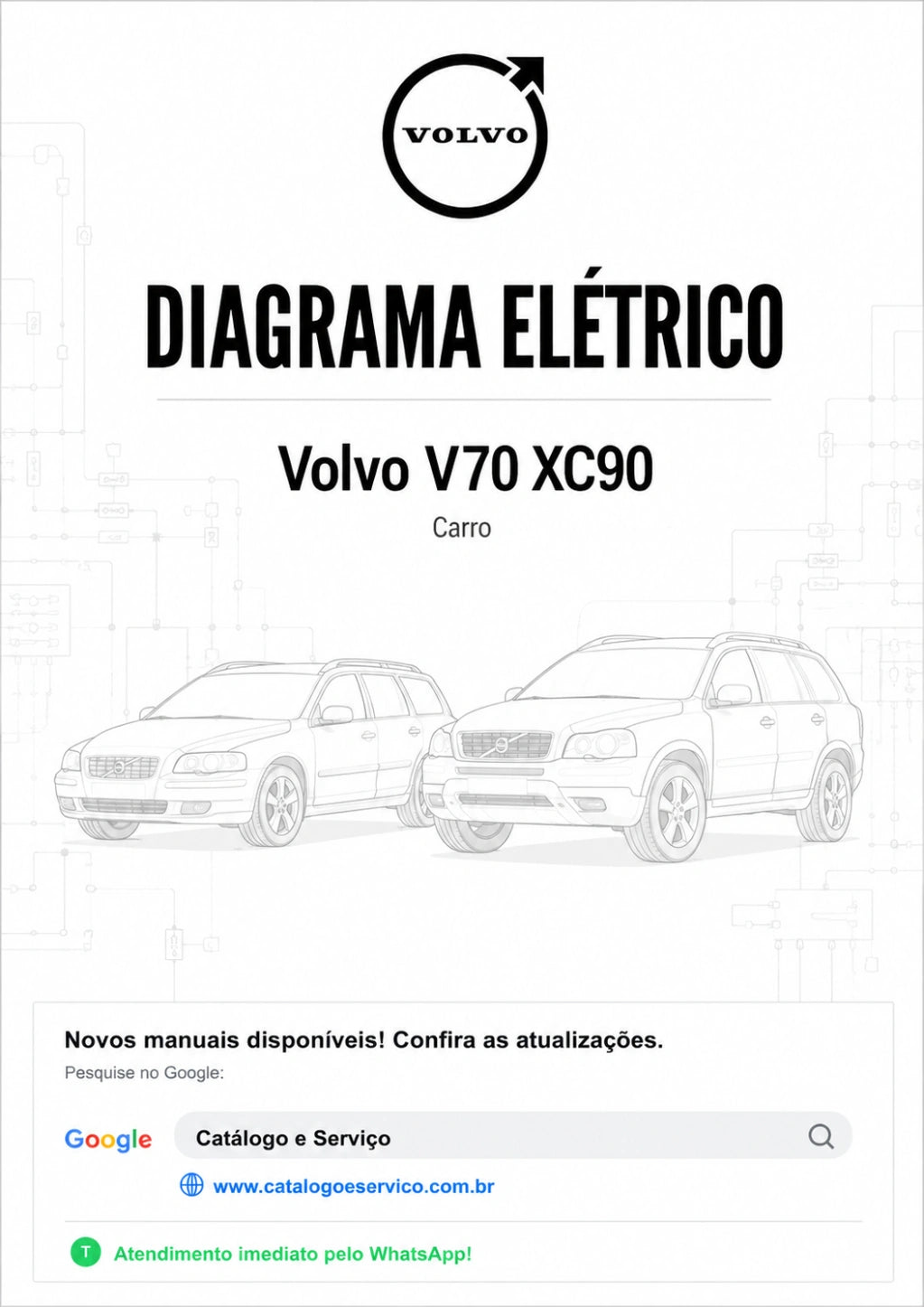 Diagrama Elétrico Volvo V70 XC90 - Carro