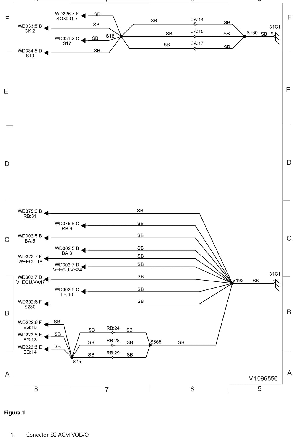 Prancha de diagrama elétrico e hidráulico — Volvo L180G (amostra 2 de 2)