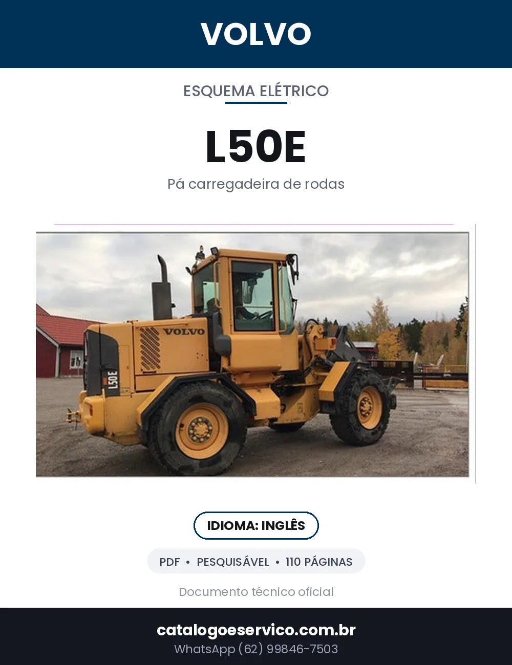 Capa — Diagramas Elétricos e Hidráulicos Volvo L50E em PDF