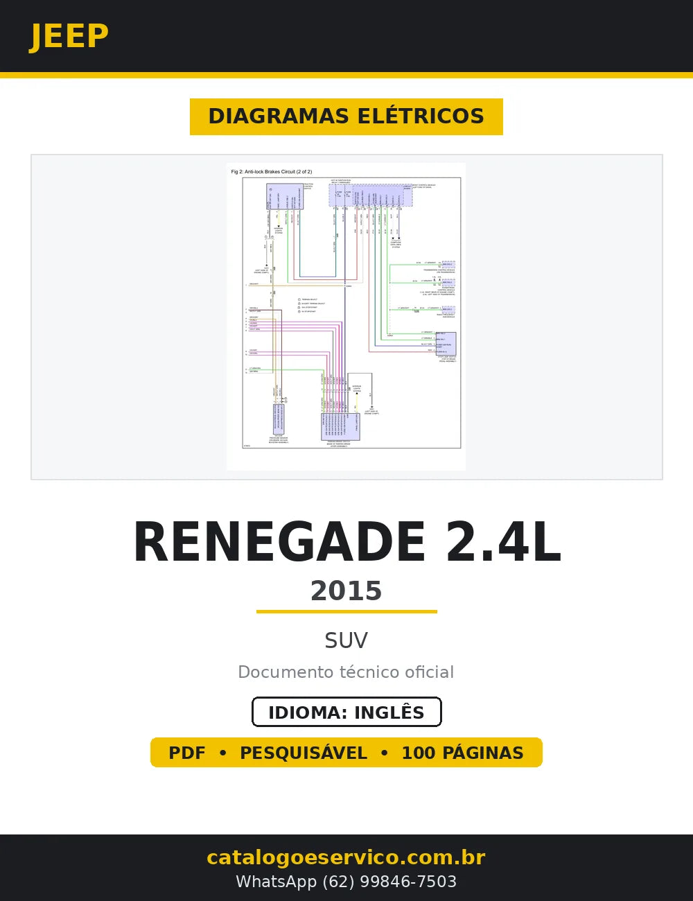 Diagramas Elétricos Jeep Renegade 2.4L 2015 — capa