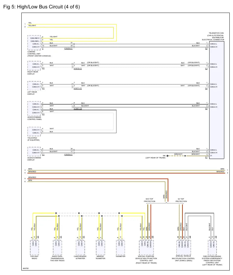 Diagramas Elétricos Mercedes-Benz S550 4Matic 4.6L 2015 — página interna com diagrama técnico