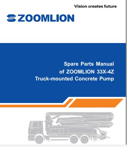 CATALOGO DE PEÇAS PDF BOMBA DE CONCRETO 33X-4Z - ZOOMLION