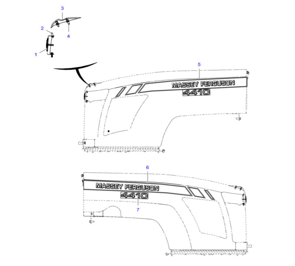 MF4410 Trator - Catalogo De Pecas Completo Massey Ferguson