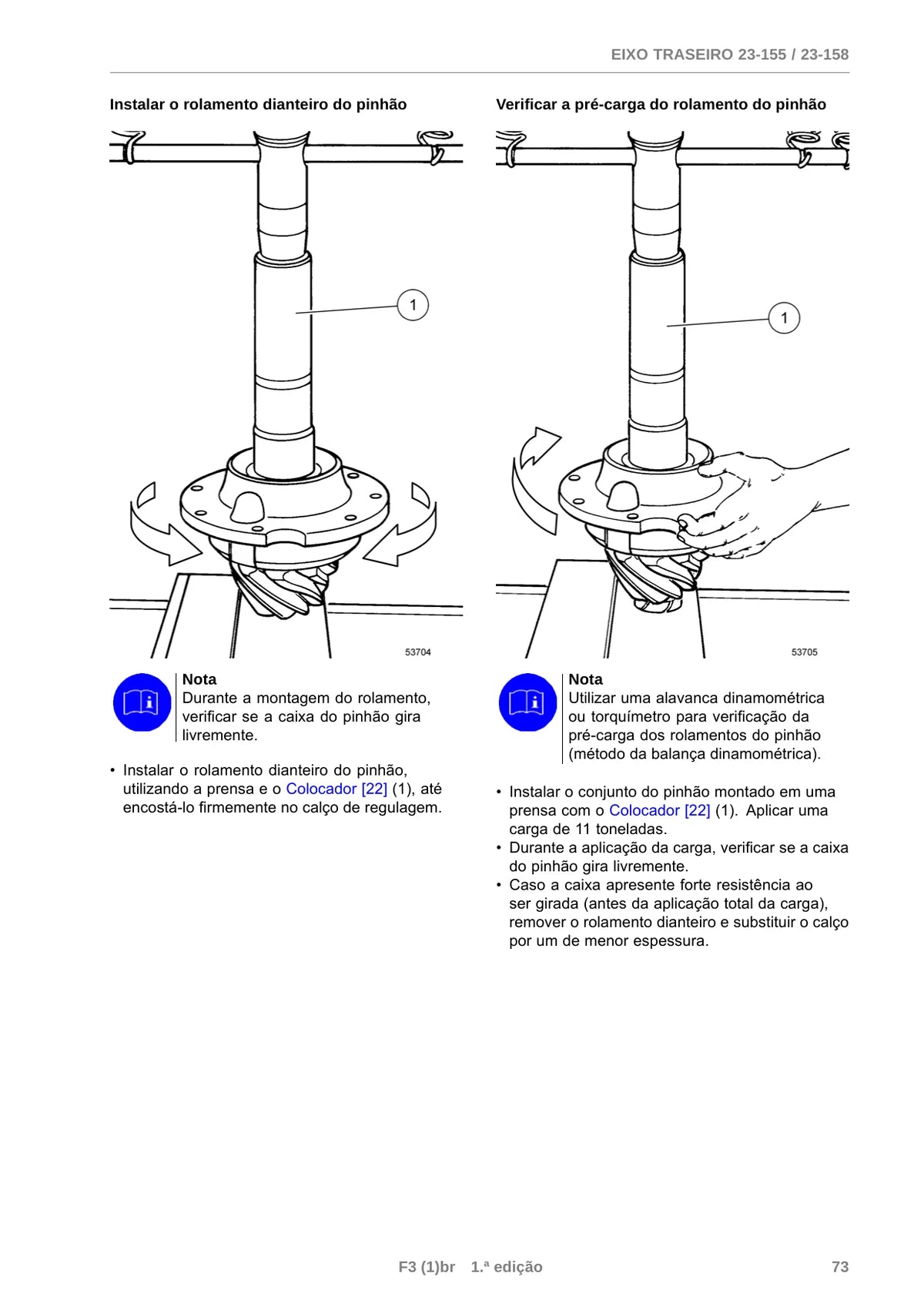 Eixo Traseiro RS23 155, 23 158 — eixo, figura técnica 3