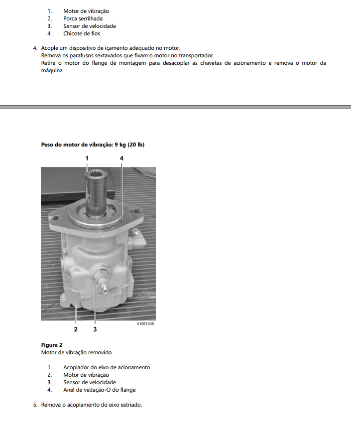 manual de oficina Volvo SD105F compactador - página interna sobre sistema hidráulico