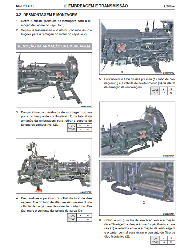 Manual de Servico Trator LS U60 Manual de oficina PDF