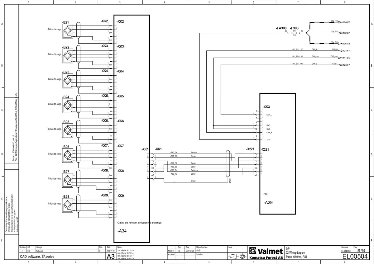 Valtra Valmet Komatsu · 890.3 — veículo, figura técnica 2