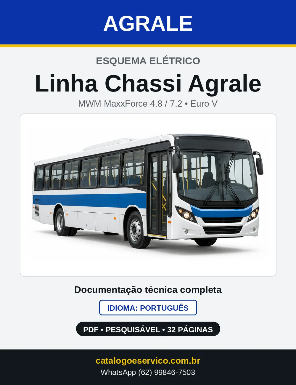 Capa do Esquema Elétrico Agrale Linha Chassi MWM MaxxForce em PDF