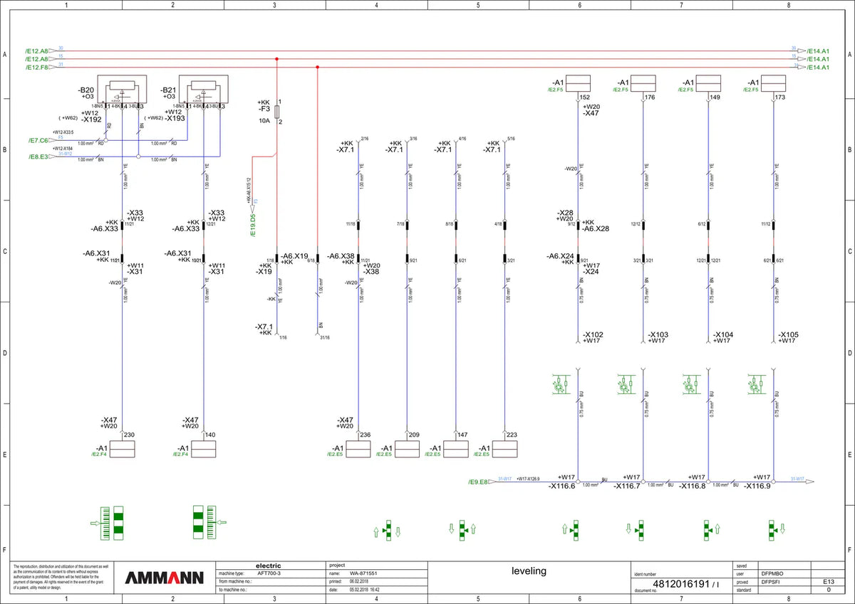 Esquema Elétrico Ammann AFT 700-3 — amostra 1 de página interna do documento