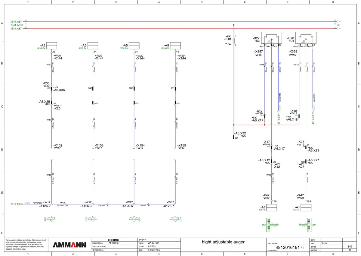 Esquema Elétrico Ammann AFT 700-3 — amostra 4 de página interna do documento