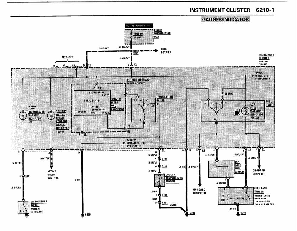 BMW Série 3 E30 — diagrama de fiação 2