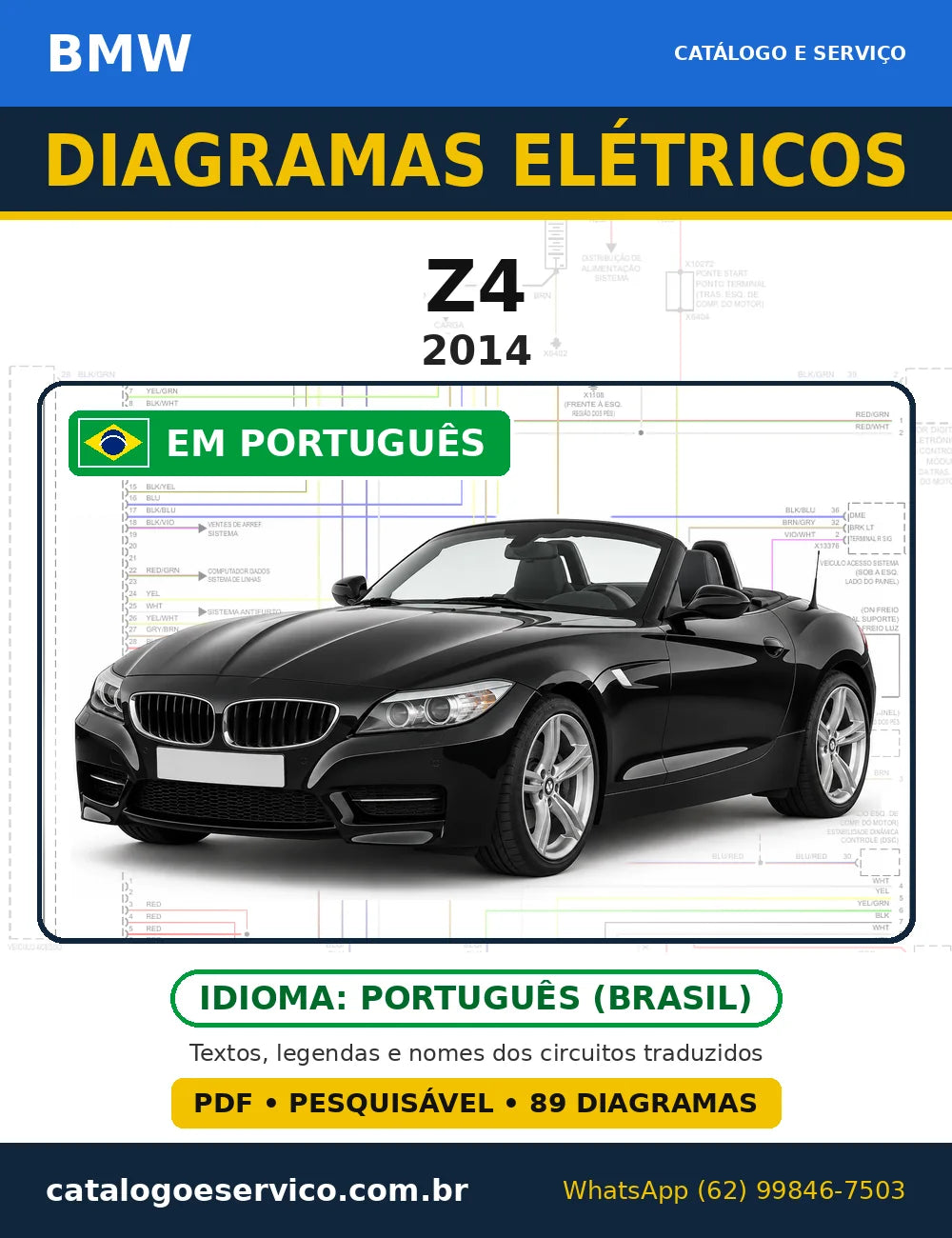 Capa do esquema elétrico BMW Z4 2014 em PDF