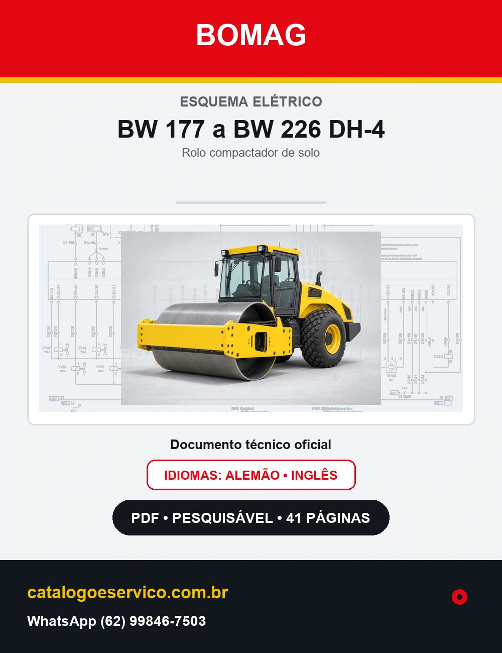 Esquema Elétrico Bomag BW 177 a BW 226 DH-4 — capa