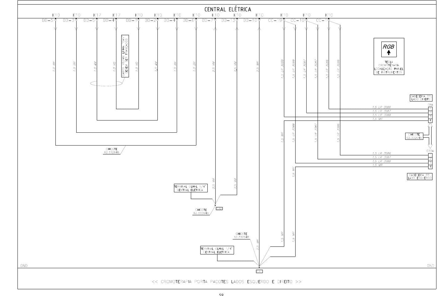 Esquema Elétrico Busscar Vissta Buss 360/400 (sistema Thoreb) — 360/400 e o multiplex Thoreb decifrado - diagrama 2