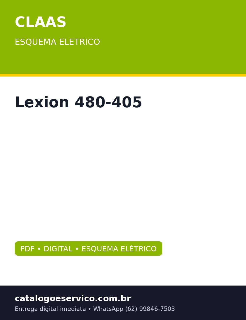 Esquema Eletrico Claas Lexion 480-405 — Colheitadeira Claas Lexion 480-405: do AUTOCONTOUR ao picador