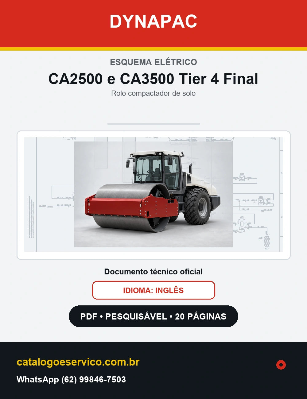 Esquema Elétrico Dynapac CA2500 e CA3500 Tier 4 Final — capa