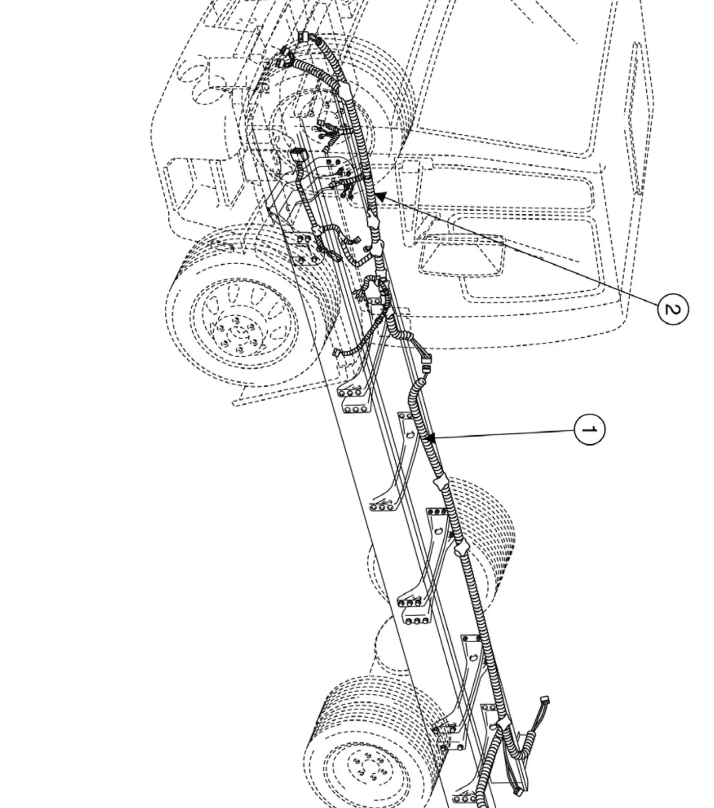 Folha de diagrama elétrico do Ford Cargo C-1722e