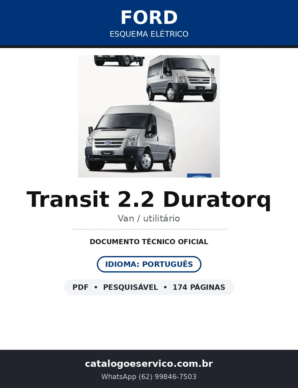 Esquema Elétrico Ford Transit 2.2 Duratorq Puma — Chassi, Furgão e Passageiros — capa