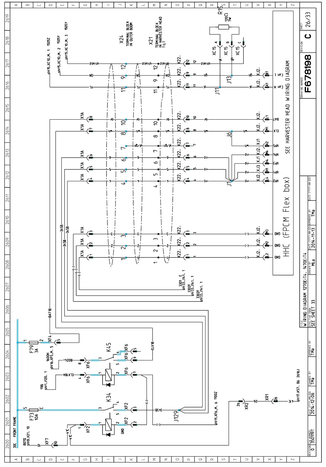 Esquema Elétrico John Deere 1270E e 1470E IT4 — ilustração técnica 3