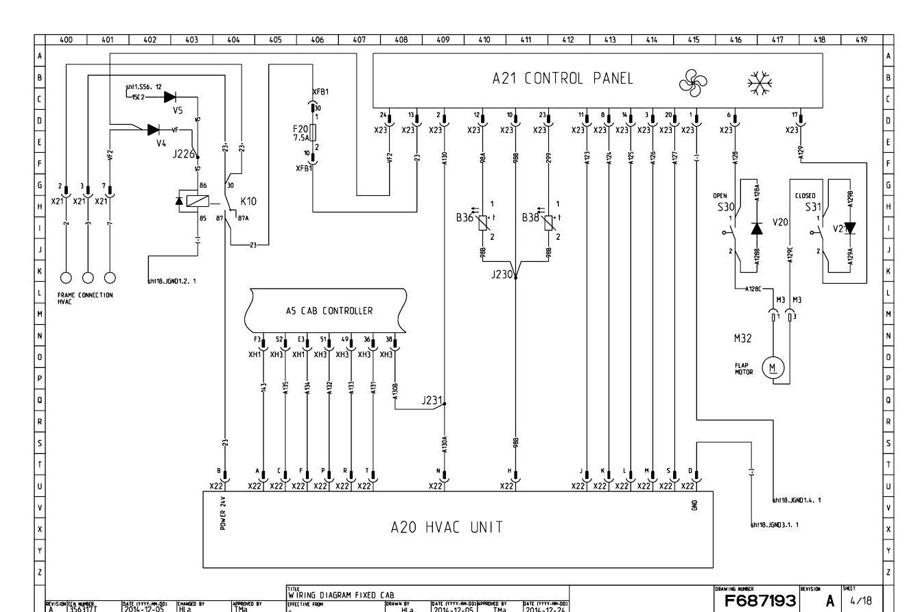 Esquema Elétrico John Deere 1910E Forwarder (Fixed Cabin / S2) — Esquema eletrico oficial, do CAN - diagrama 2